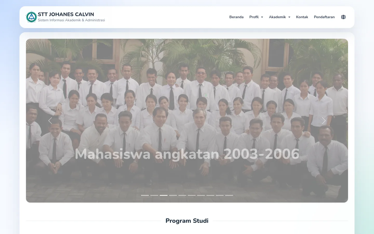 Website resmi STT Johannes Calvin