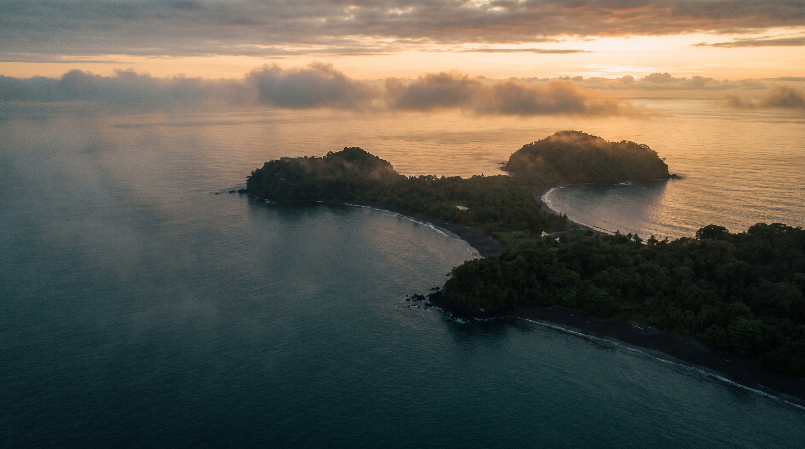 Pulau Indonesia saat senja — infrastruktur digital Akdira